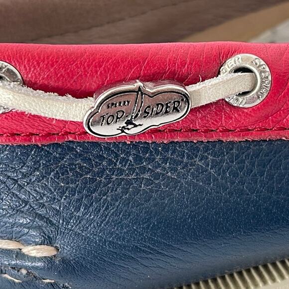 Sperry Top Sider 4th of July Leather Boat Shoes Size 7 - Picture 11 of 12